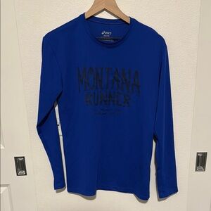 Asics Blue Montana Runner Long Sleeve Shirt